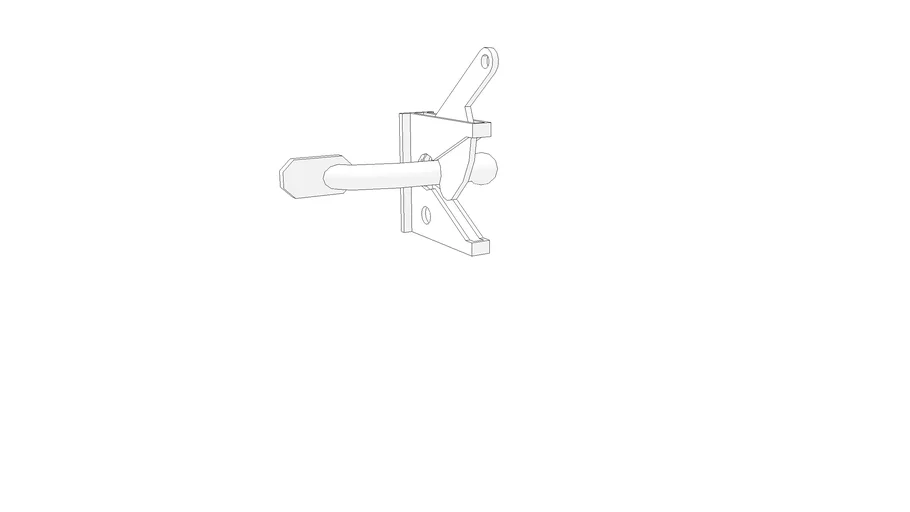 Low Poly Gravity Gate Latch