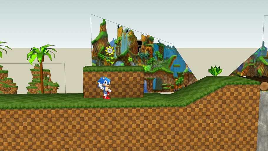 Sonic Generations styled green hill zone act 1