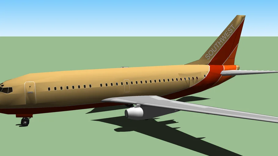 Southwest Airlines (1987) - Boeing 737-200.