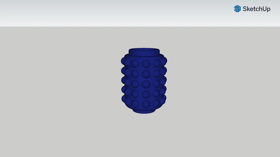 Vase en céramique bleu - GRAPPA