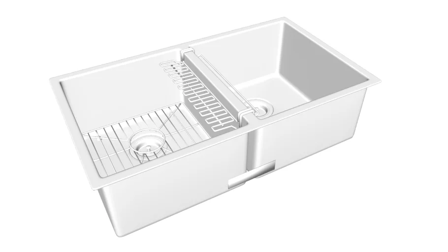 K-5281 Strive(R) 32" x 18-5/16" x 9-5/16" under-mount double-equal kitchen sink with accessories