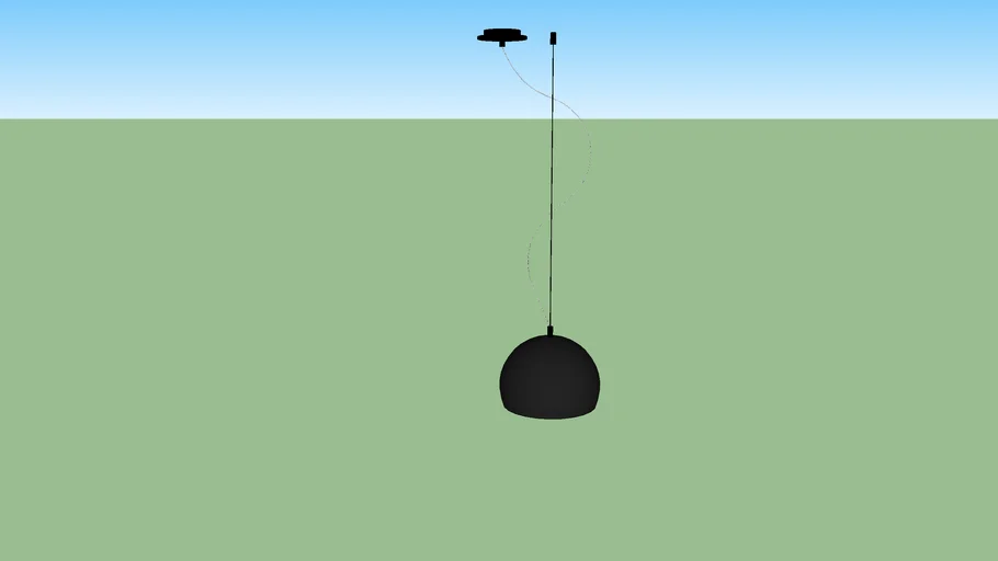 Pendente bola preta