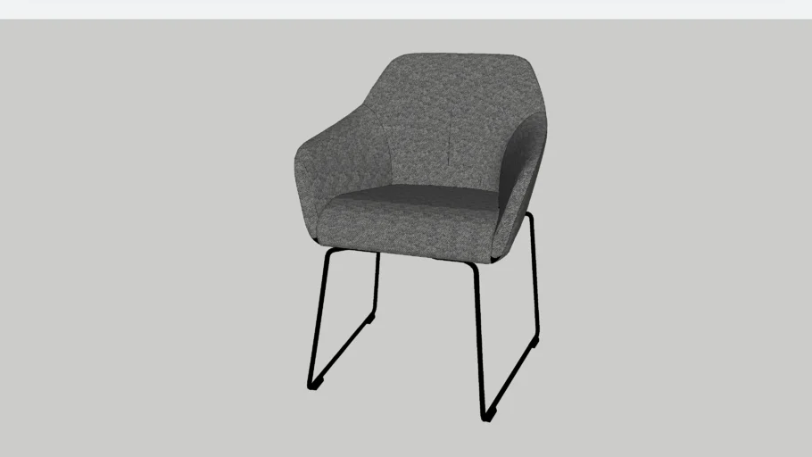 TOSSBERG Chair, metal black/grey #ikea