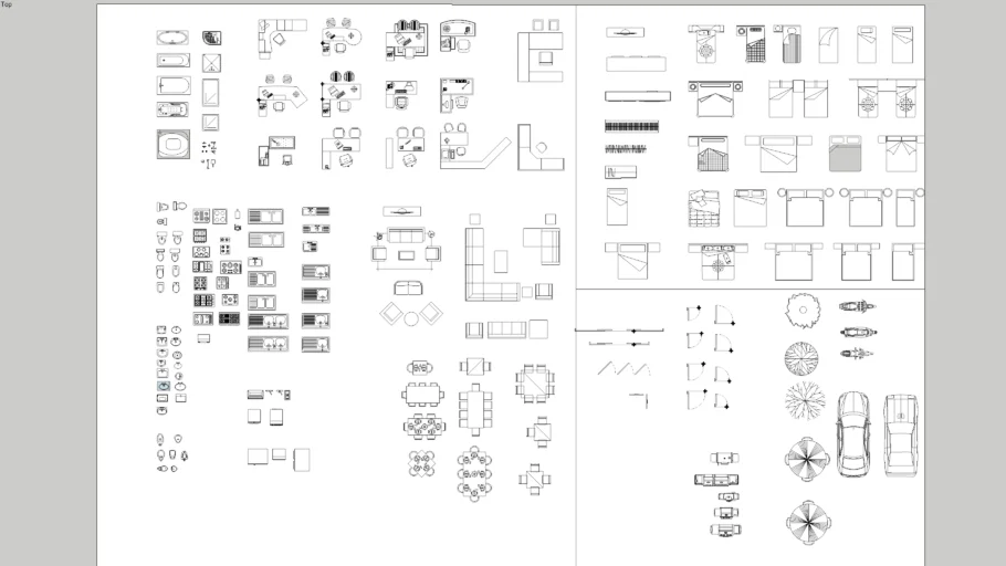 Mobiliario 2d