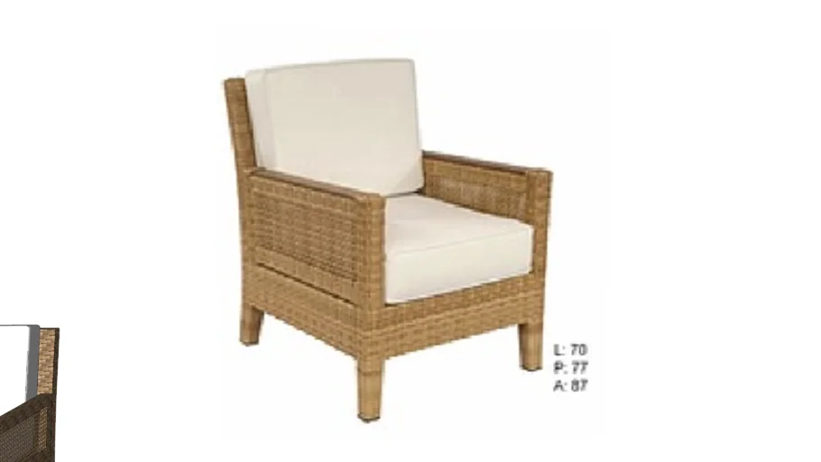 poltrona rattan