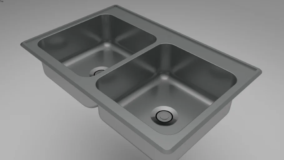 Tarja Doble Para Cocina 3D