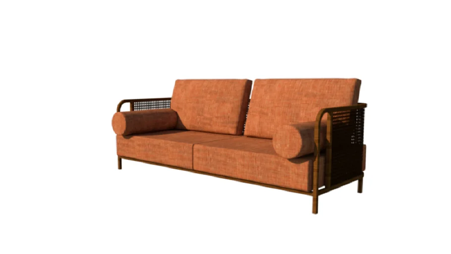RATTAN SOFA