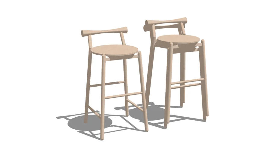 Wooden Stack Stool Chair v.1