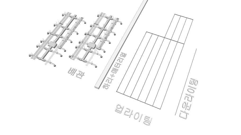 ceiling 배관, 간접, 하리 매터리얼