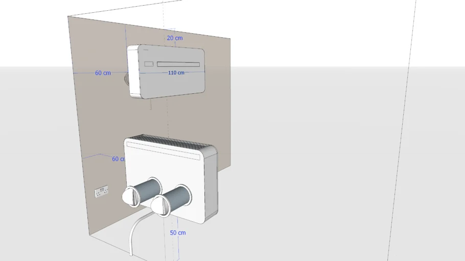 Monobloc Compact Air Con Heat Pump Dehumidifier