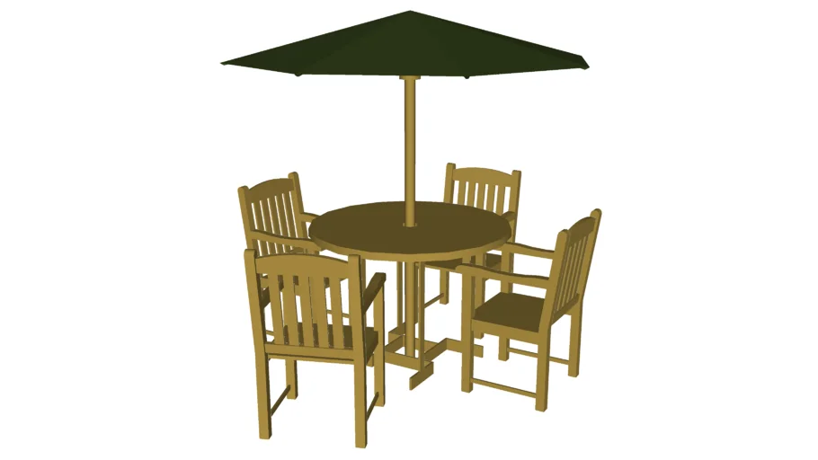 Teak table set