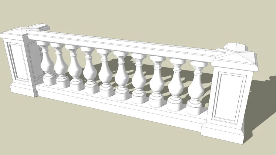 Balustrade railing