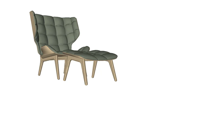 Norr11 Mammoth Fluffy + ottoman