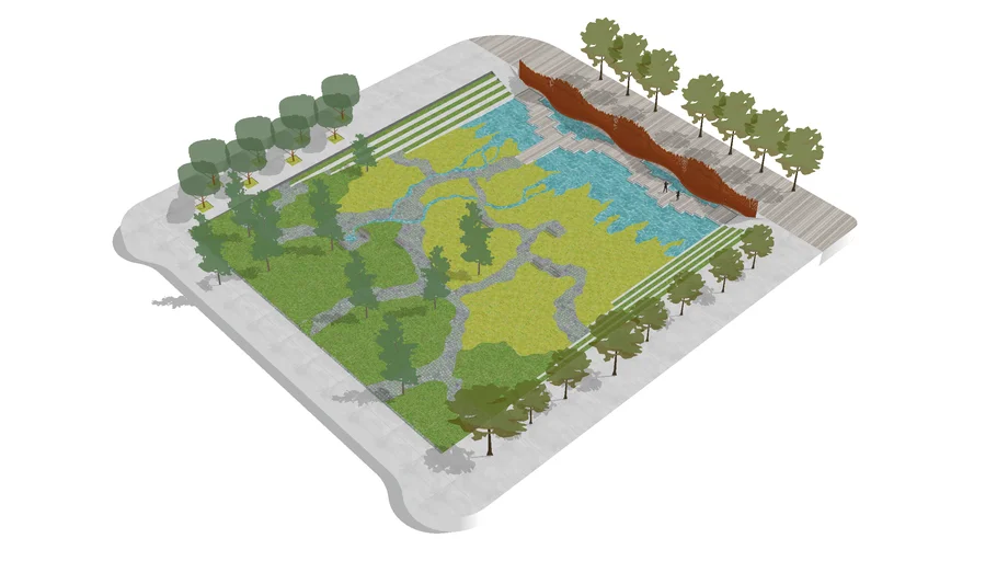 Tanner Springs Park Portland, OR