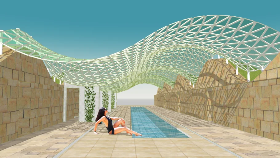 Compound Curved Frame Glass Canopy-2.2-16.11.27