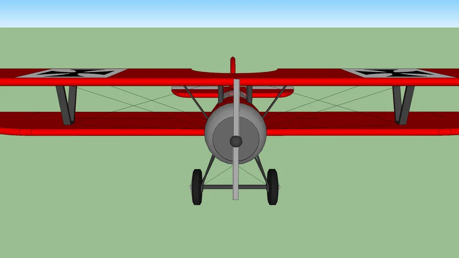 WW1 German biplane