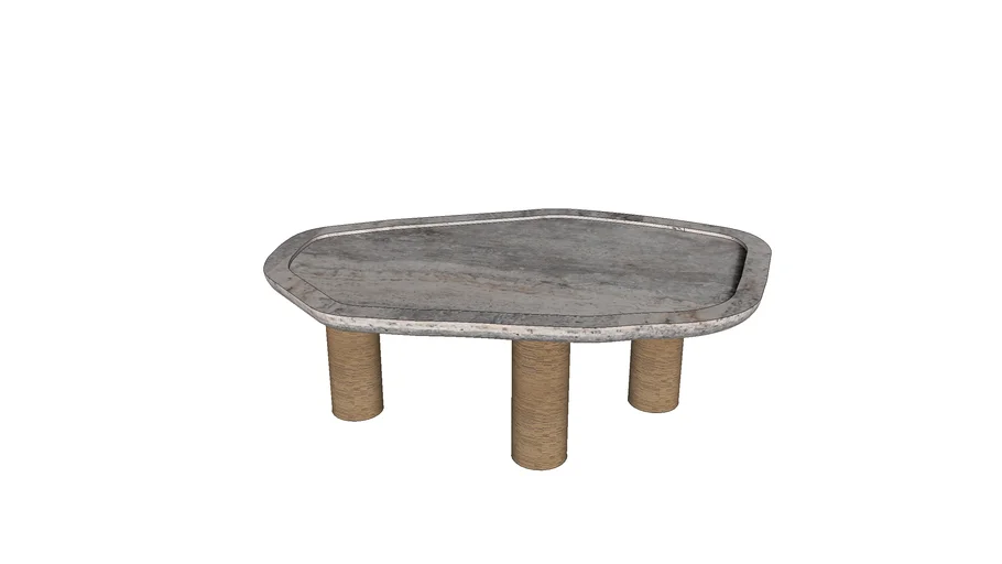 cb2 EL VERANO TRAVERTINE COFFEE TABLE