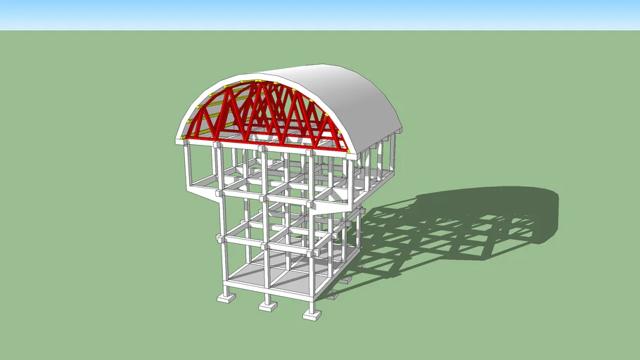 Estructura de Concreto Armado en forma de Calabera