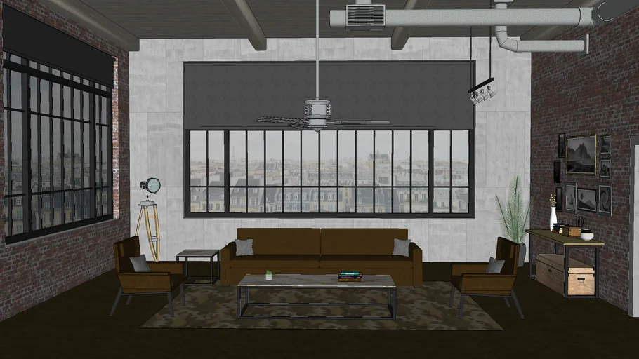Industrial living room