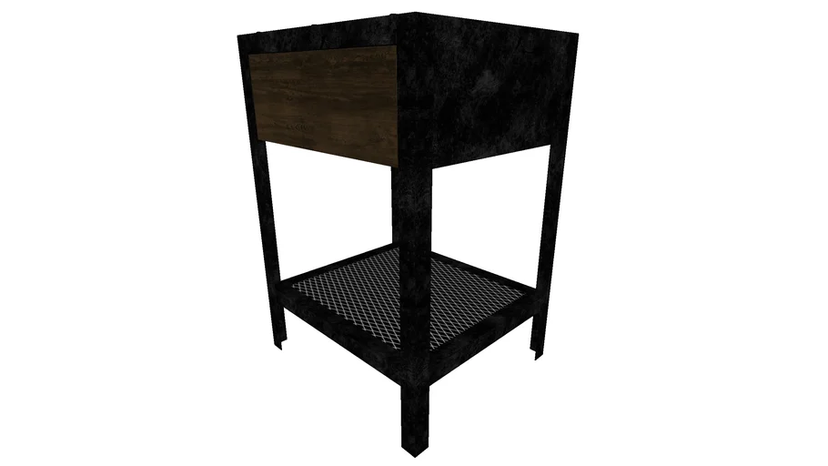 OFICINA MESA DE CABECEIRA 1 GAVETA TOK STOK - 42X37X60H