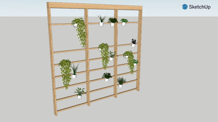 Wooden Plant wall