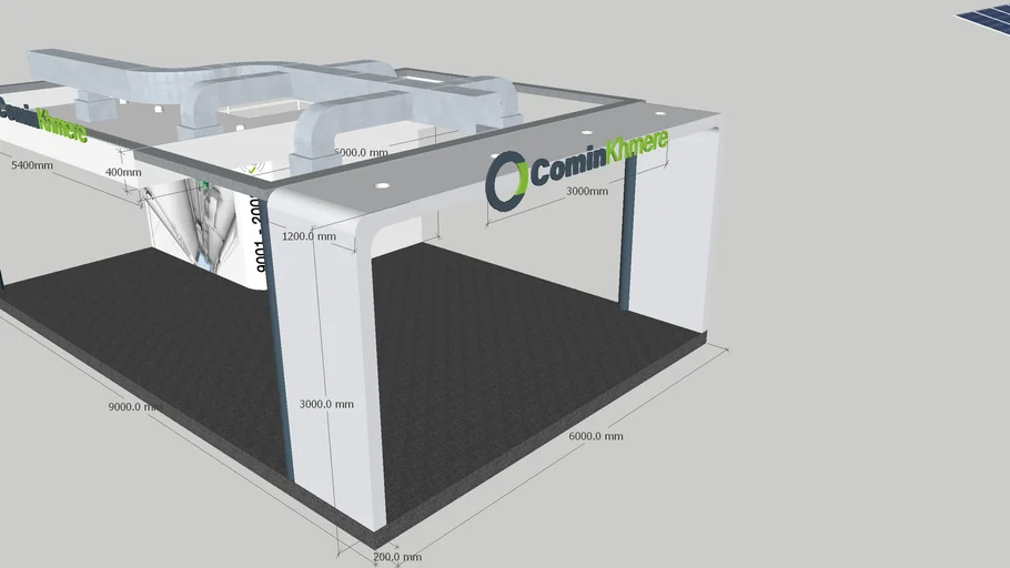 Comin Khmere Booth with Cambuild Exhibition 2013