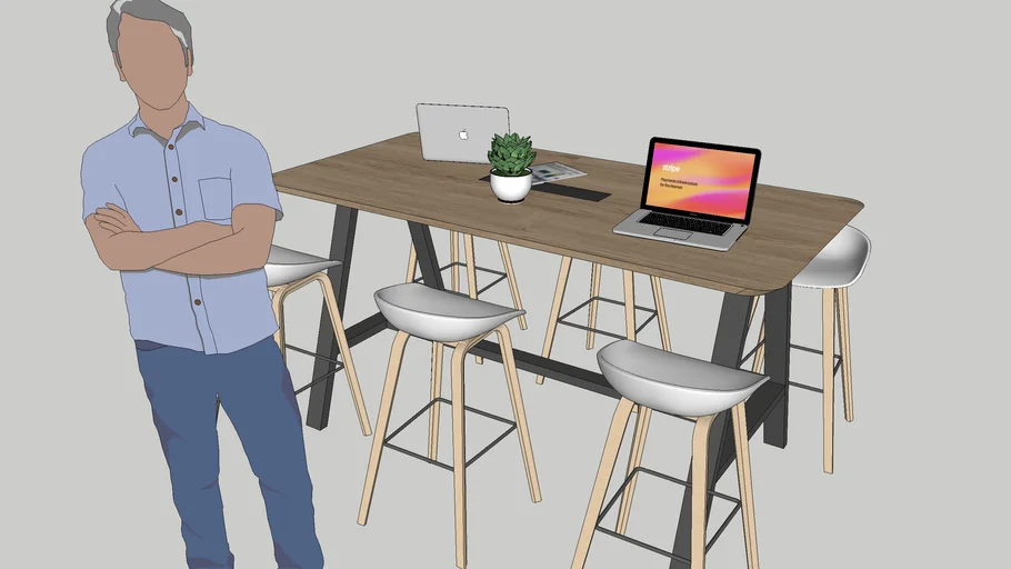 High Level Charging table for 6 people