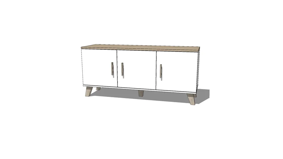 LOTTA sideboard 3 doors scandinavian meble-do.pl