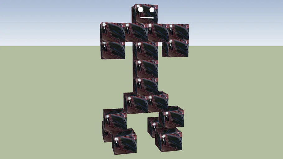 Robotic Cube Car Dude | 3D Warehouse