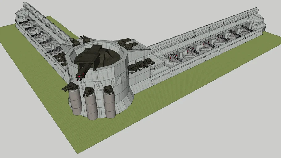 Stargate Command Alpha Base Outer Wall | 3D Warehouse