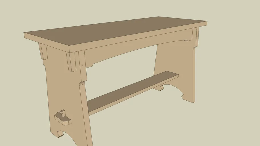 Mission Piano Bench
