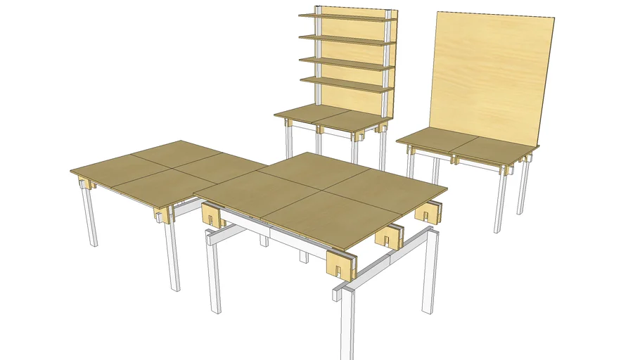 Super Simple Modular Maker Space Furniture