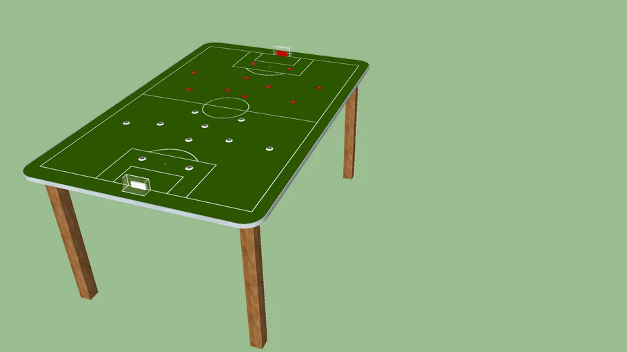 mesa de time de botão