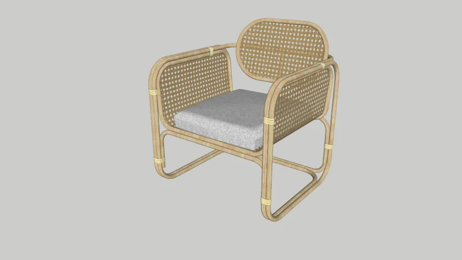SOLIHIYA RATTAN LOUNGE CHAIR | 3D Warehouse