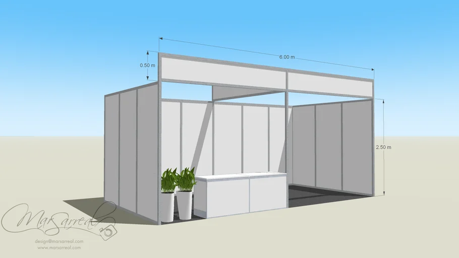 Exhibition booth design- 3m X 6m