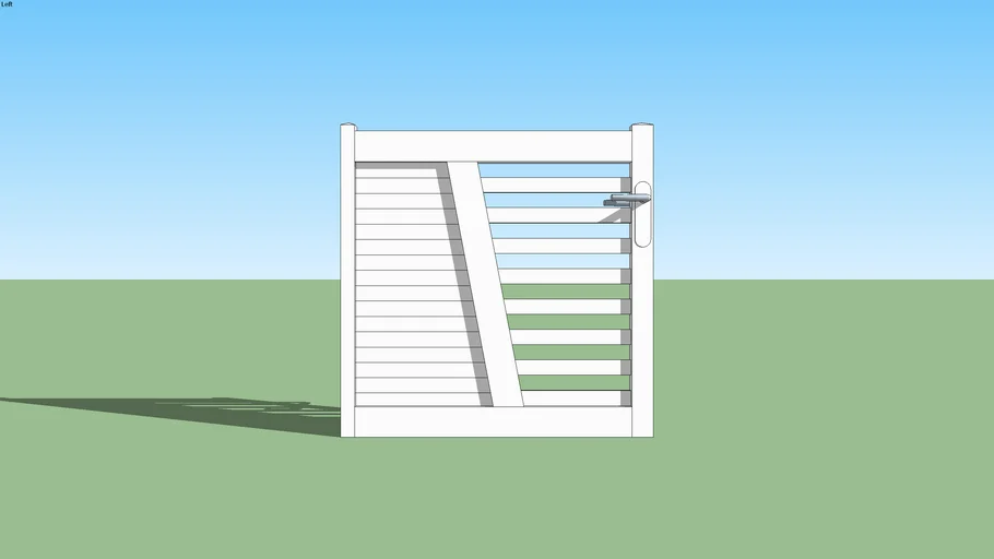 Portillon PVC blanc
