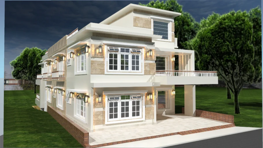 DHA 1 kanal house plan
