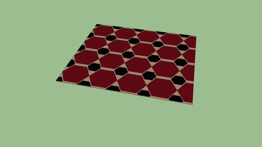 Alfombra de tres colores
