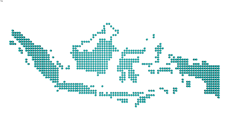 Peta Indonesia Dot Indoneisan Map