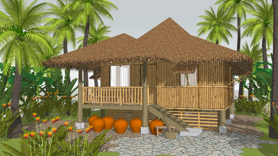 Bahay Kubo ( Nipa Hut )
