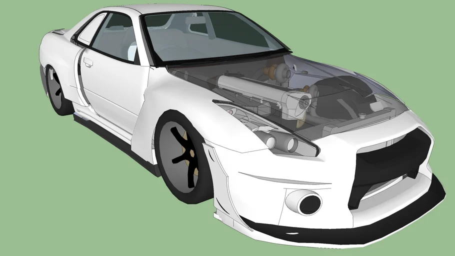 Nissan Skyline R34.5 Land speed car v1