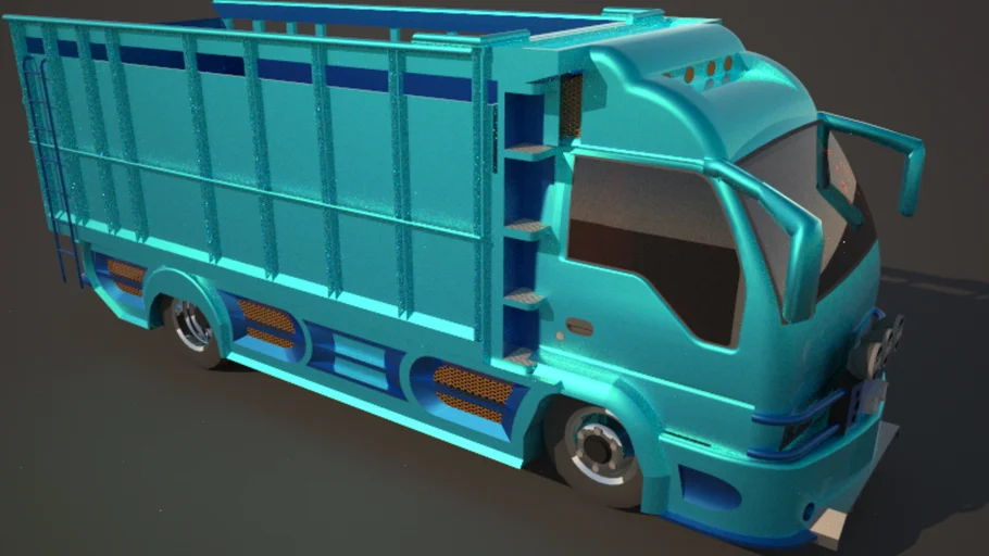 truck ISUZU NKR BLUE