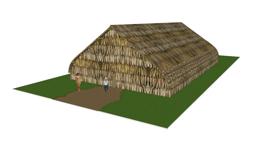 Maloca Kawová (Kawová brazilian indigenous house)