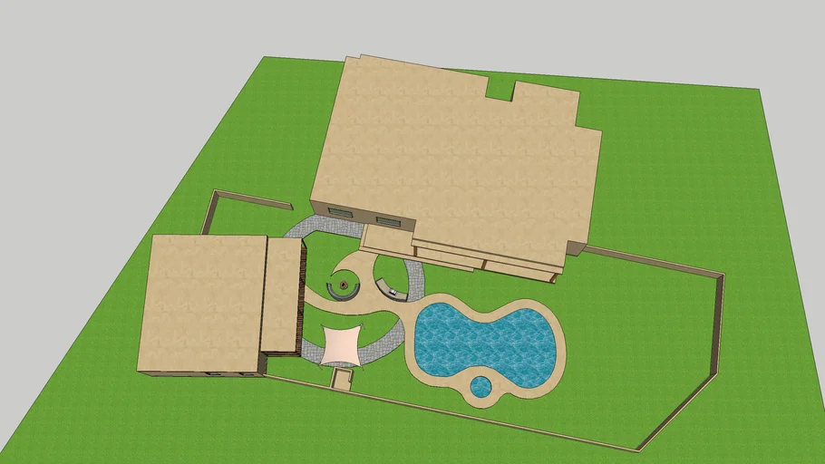 Guest House with Courtyard Space