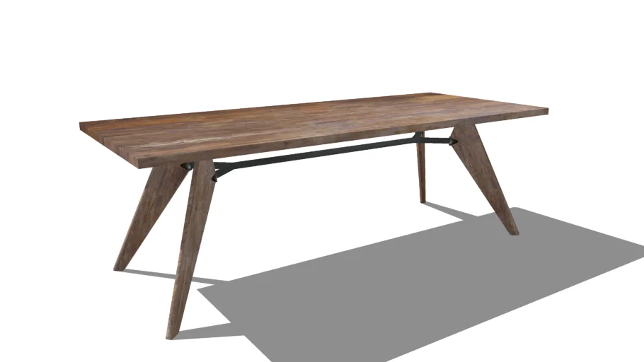 Dining table "Solvay" design jean Prouvé