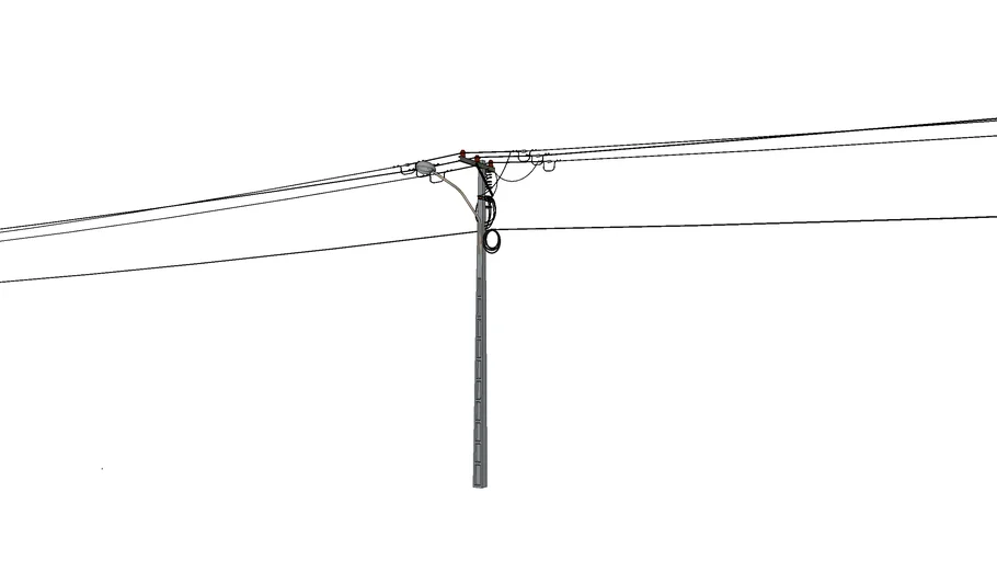 Power line - تیر چراغ برق بتنی