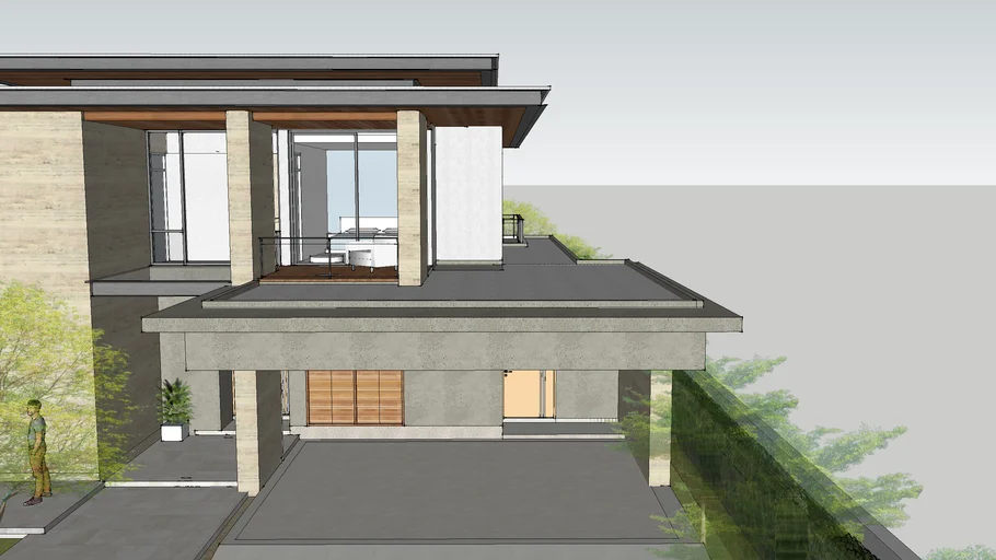 modern entrance door