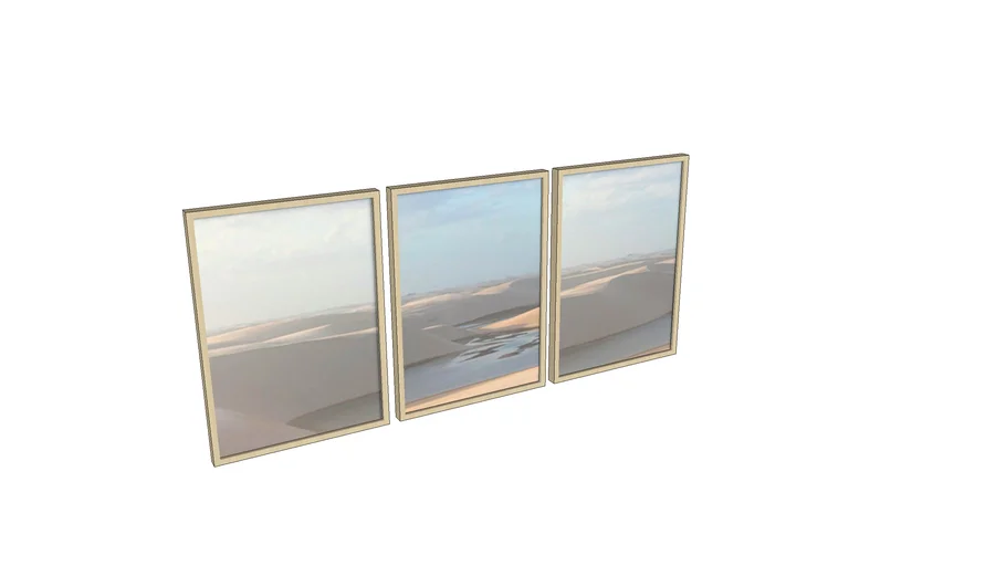 TRIO QUADROS LENÇÓIS MARANHENSES