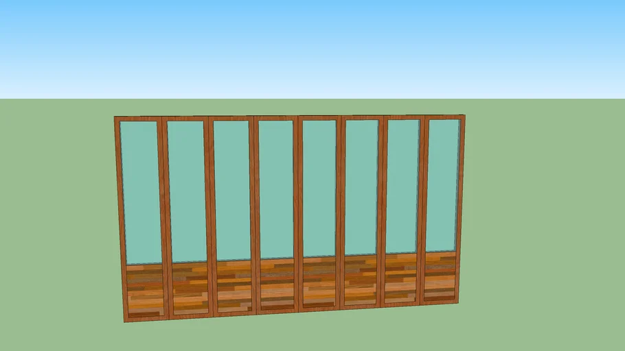 pintu lipat kayu