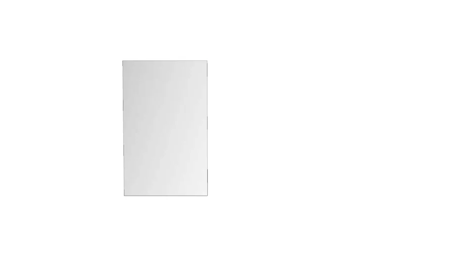 large frameless mirror